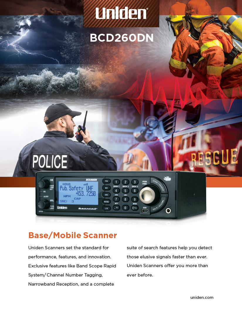 BCD260DN Base/Mobile Scanner