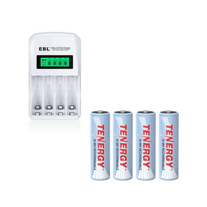 External Battery Charger + 4 Batteries